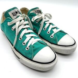 Converse Chuck Taylor All Star Low Top Teal Green Canvas Sneakers Women 8/Men 6